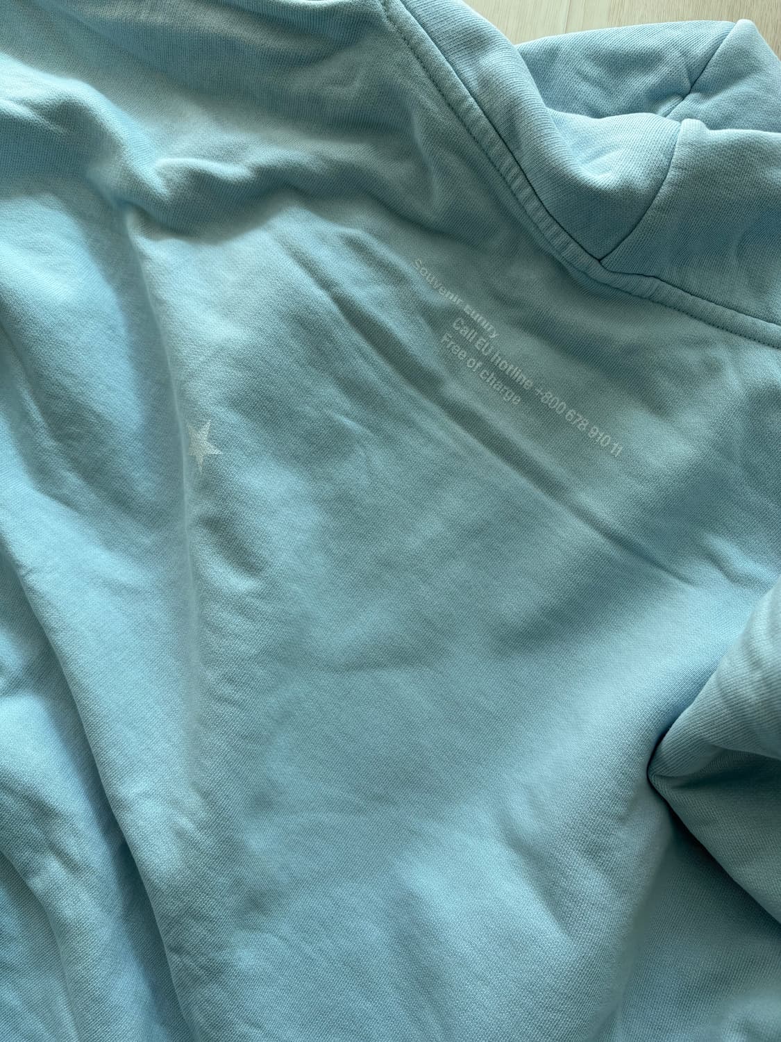 수베니어오피셜 후드 페일블루 2XL 상품이미지4