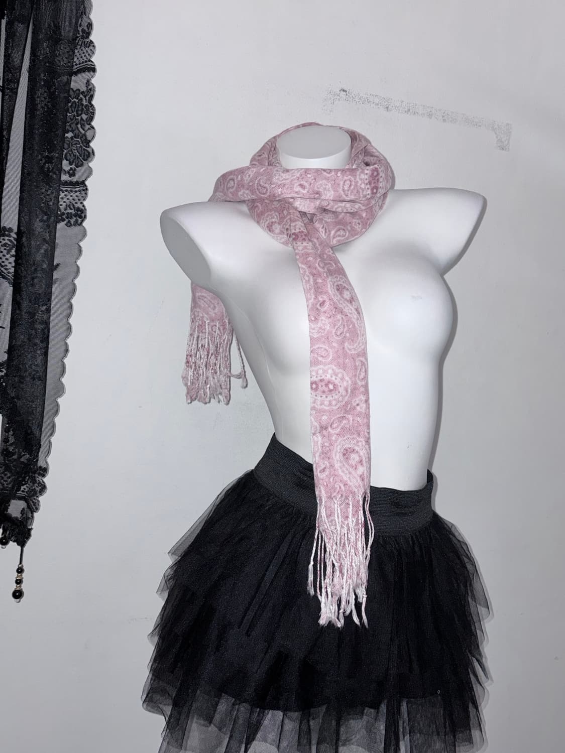 핑크 페이즐리 목도리 머플러 히메갸루 페어리 상품이미지3