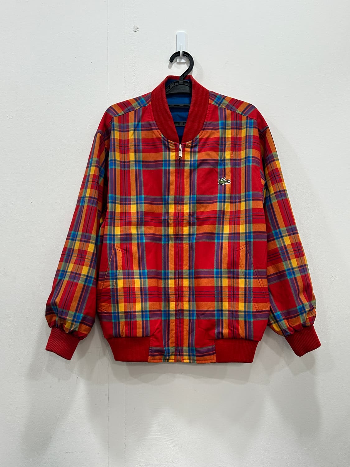 Vintage 라코스테 타탄체크 봄버 여성 95 상품이미지2