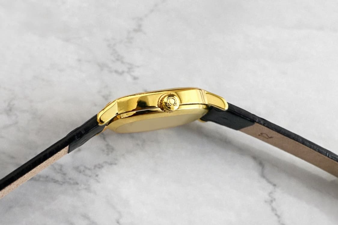 정품 오메가 수동 625 엘립스 드빌 터키블루 금장 여자 시계 상품이미지7