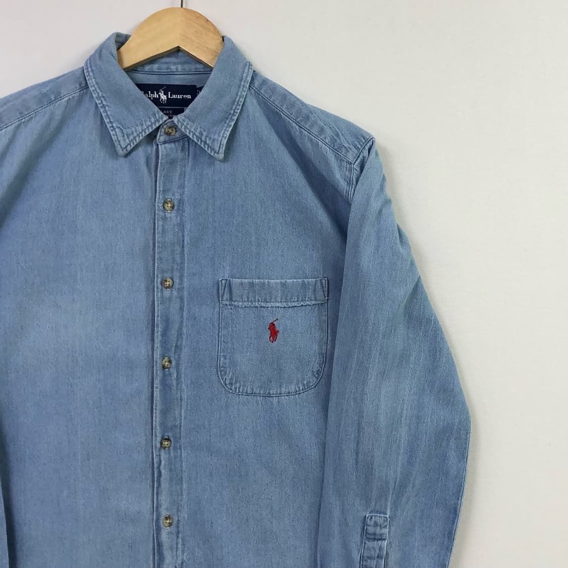L 폴로 데님 셔츠 상품이미지1