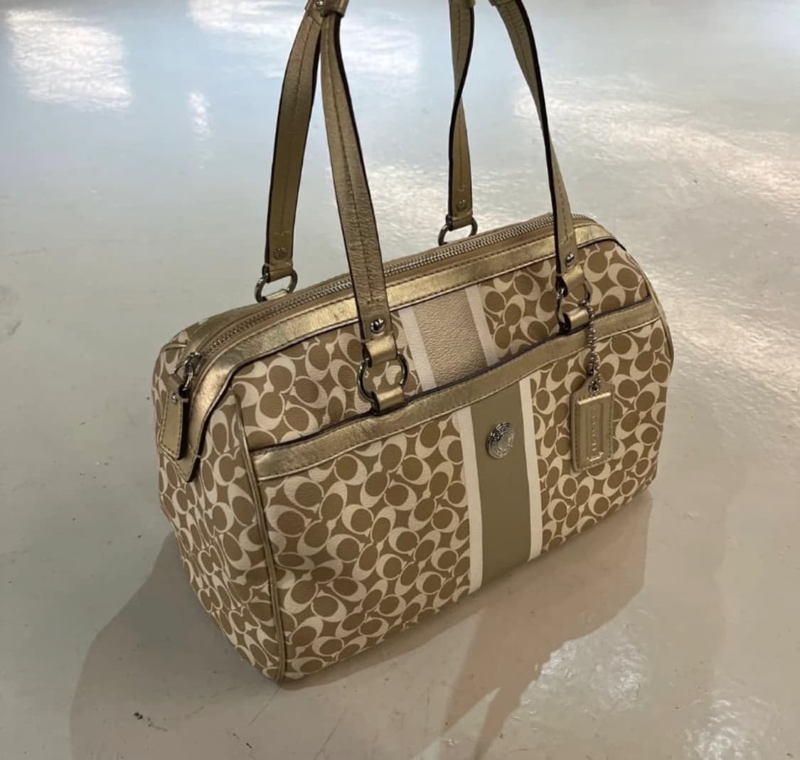 코치 골드샴페인 보스턴백 가방 백 상품이미지2