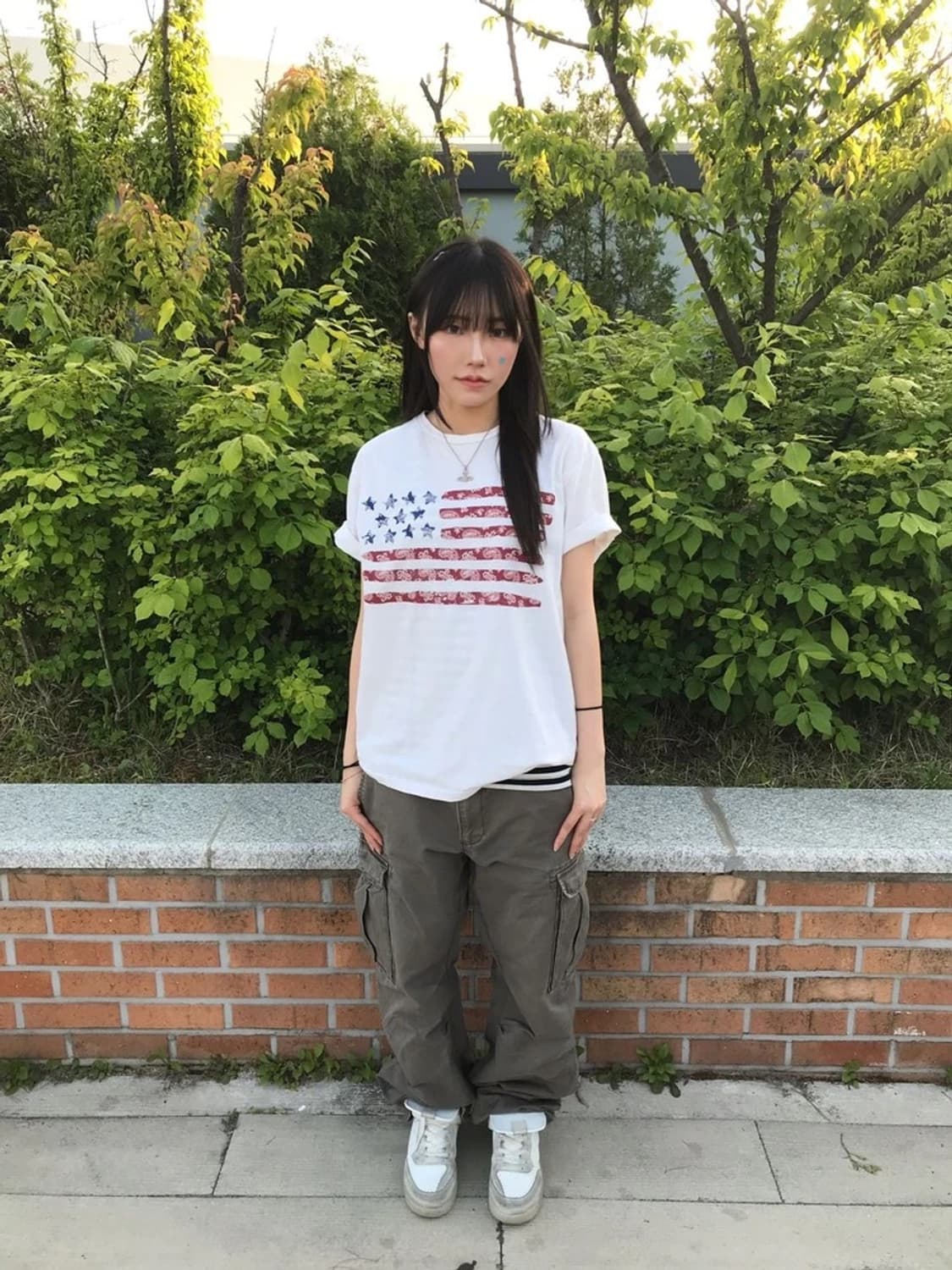 Roushatte USA Flag Graphic Tee 상품이미지1