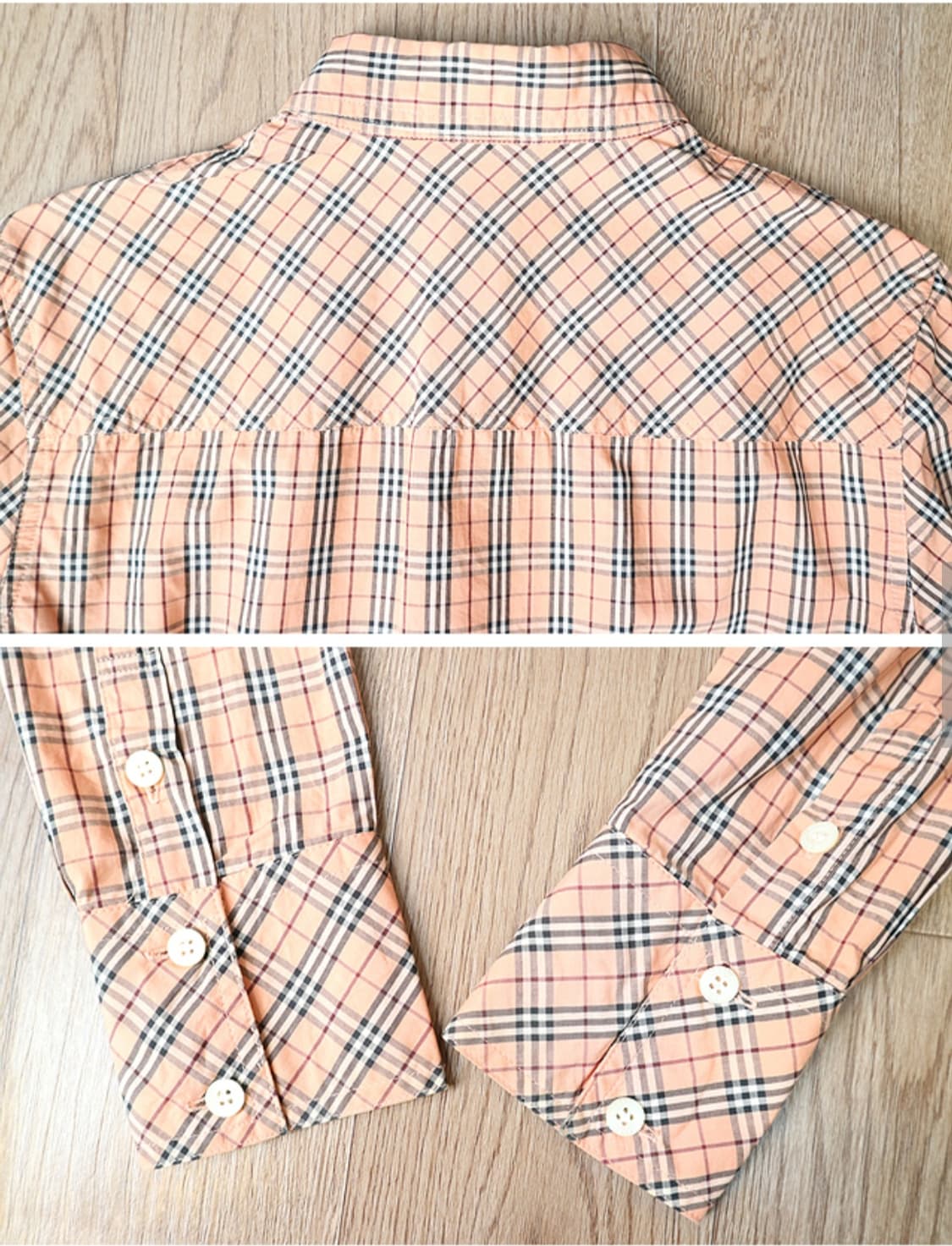 BURBERRY 버버리 블루라벨 핑크&노바체크 남방 상품이미지6