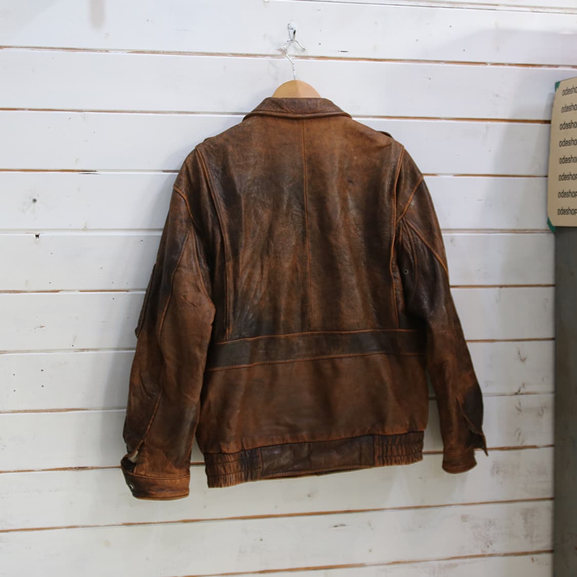 (착용컷) 양가죽 플라이트 자켓 (남성용 103) 상품이미지2