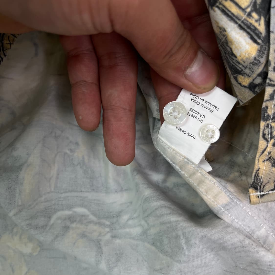 95 스투시 월드 트라이브 사파리 셔츠 상품이미지5