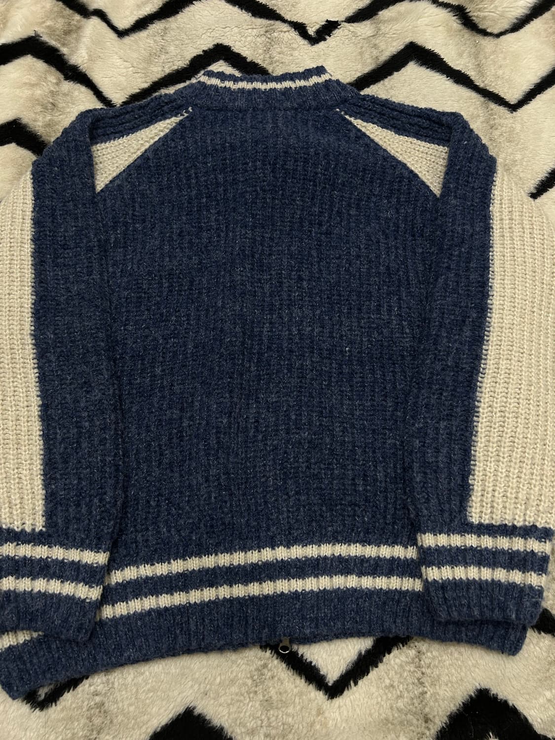 [실측XL]어반드레스 2Way 바시티 니트 자켓 상품이미지4