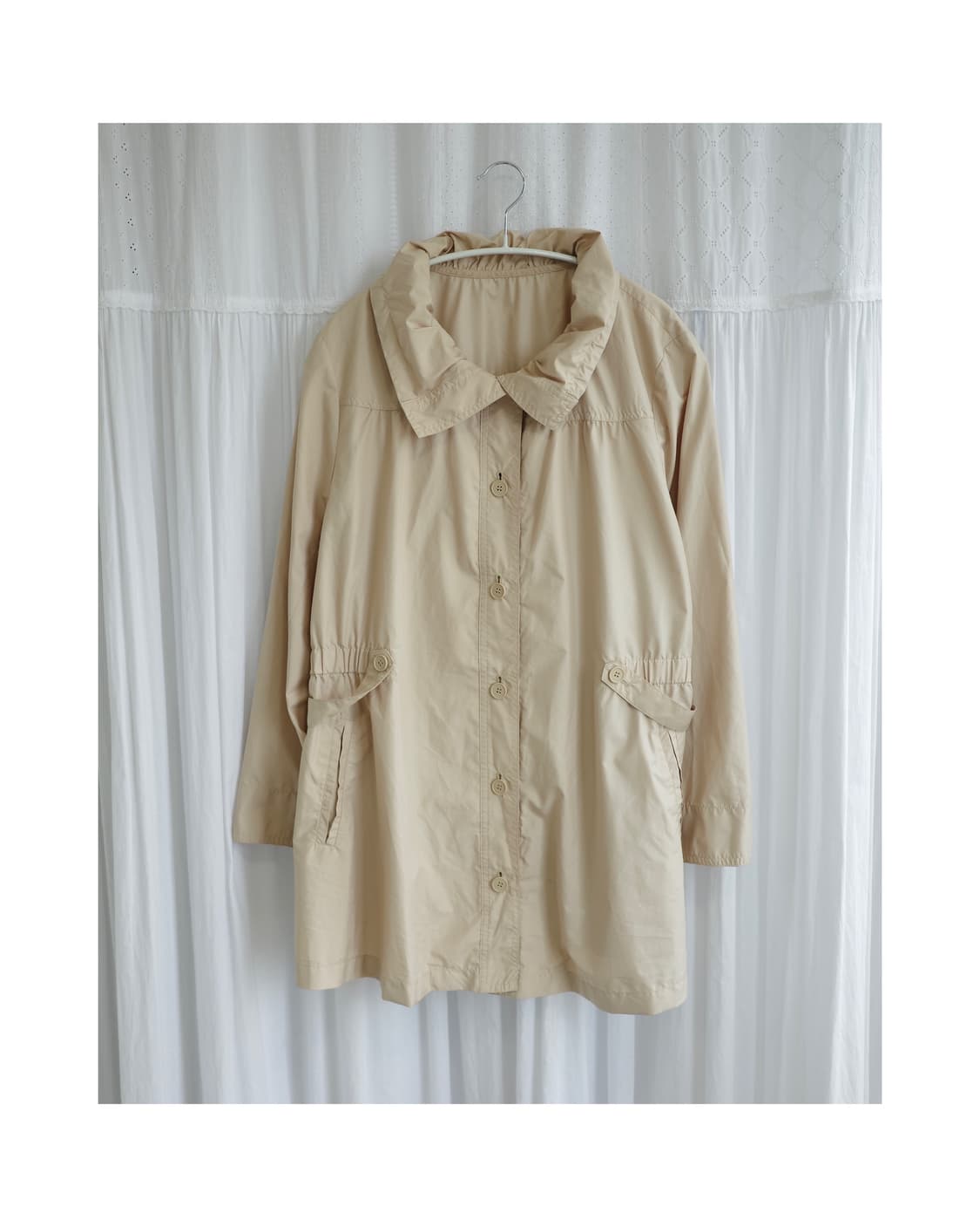 Topvalu light beige wind breaker 상품이미지4