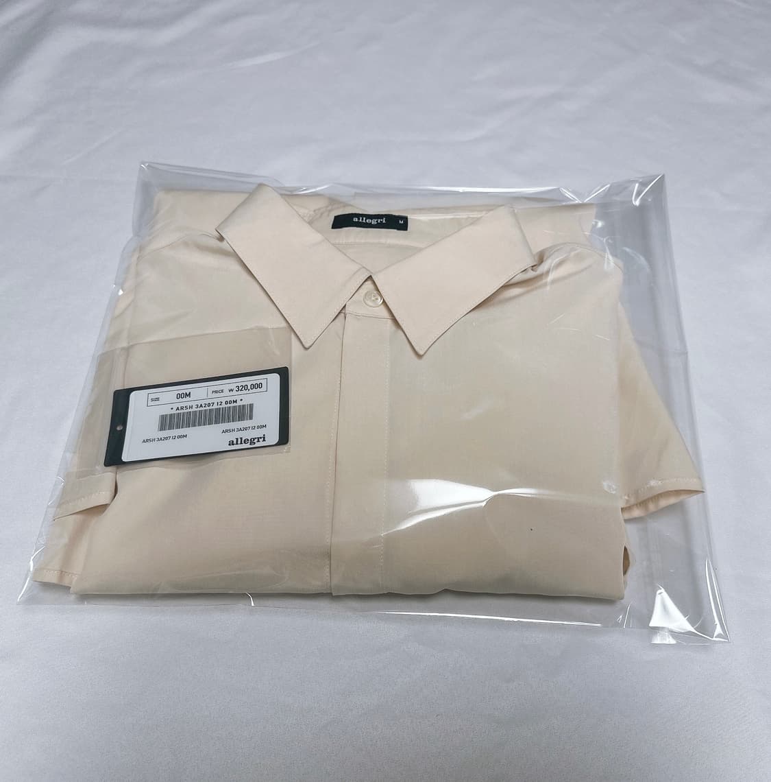 알레그리 아이보리 셔츠M(100-105)(택있음) 상품이미지10