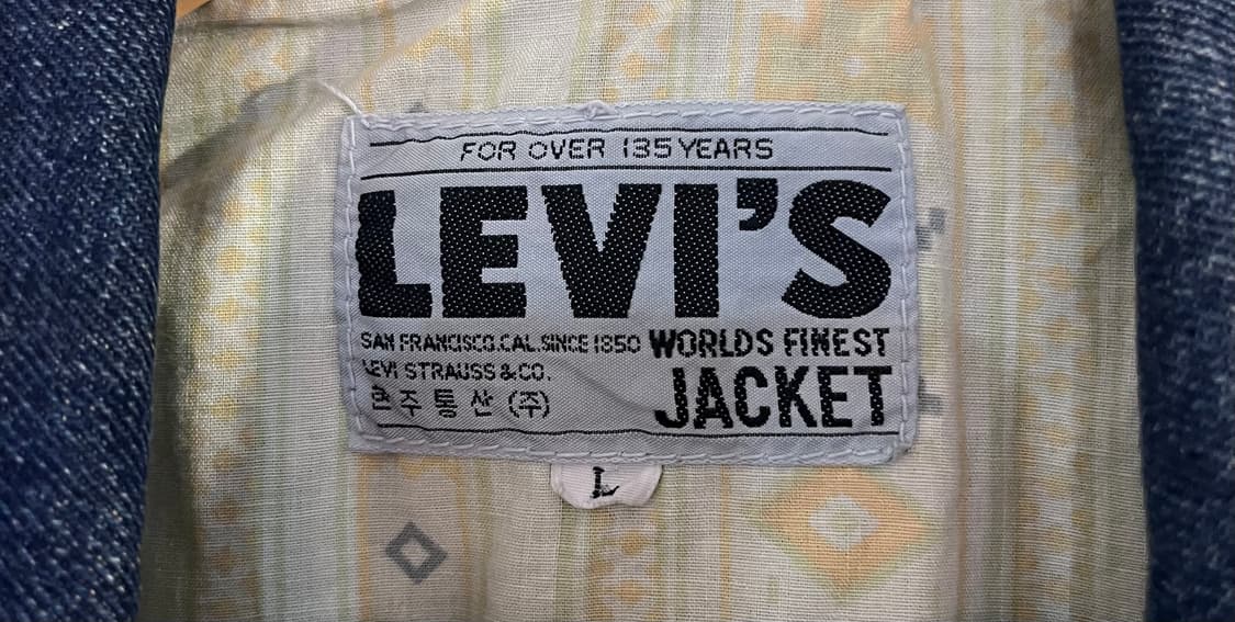 리바이스 80’s 데님 자켓 (한국제) 상품이미지2