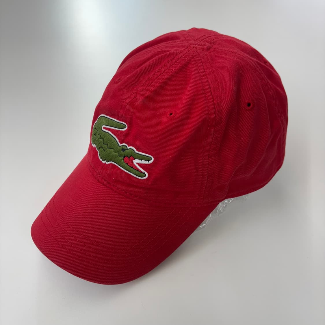 라코스테 오버사이즈 크로커다일 코튼 캡 상품이미지1