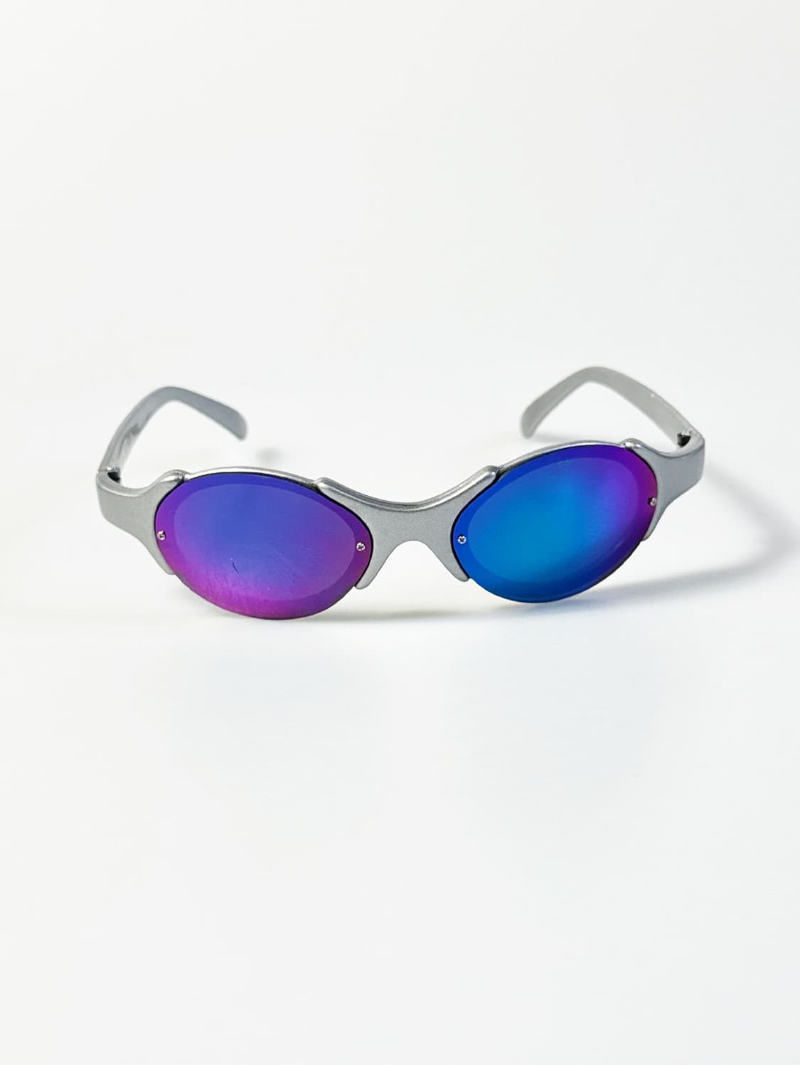 90s OXYGEN 실버 랩 어라운드 빈티지 선글라스 상품이미지1