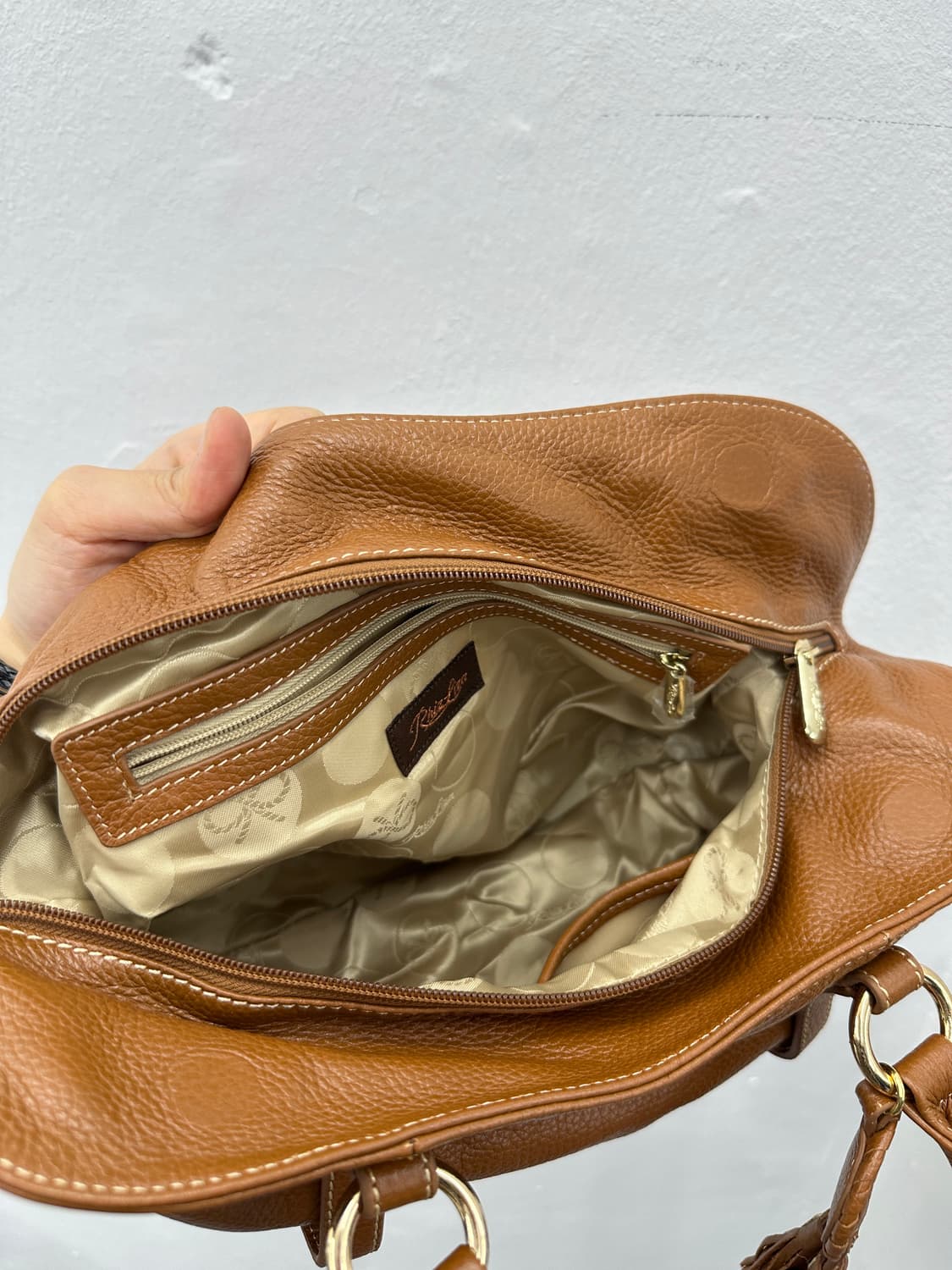 Rhizfiza vintage brown leather bag 상품이미지7