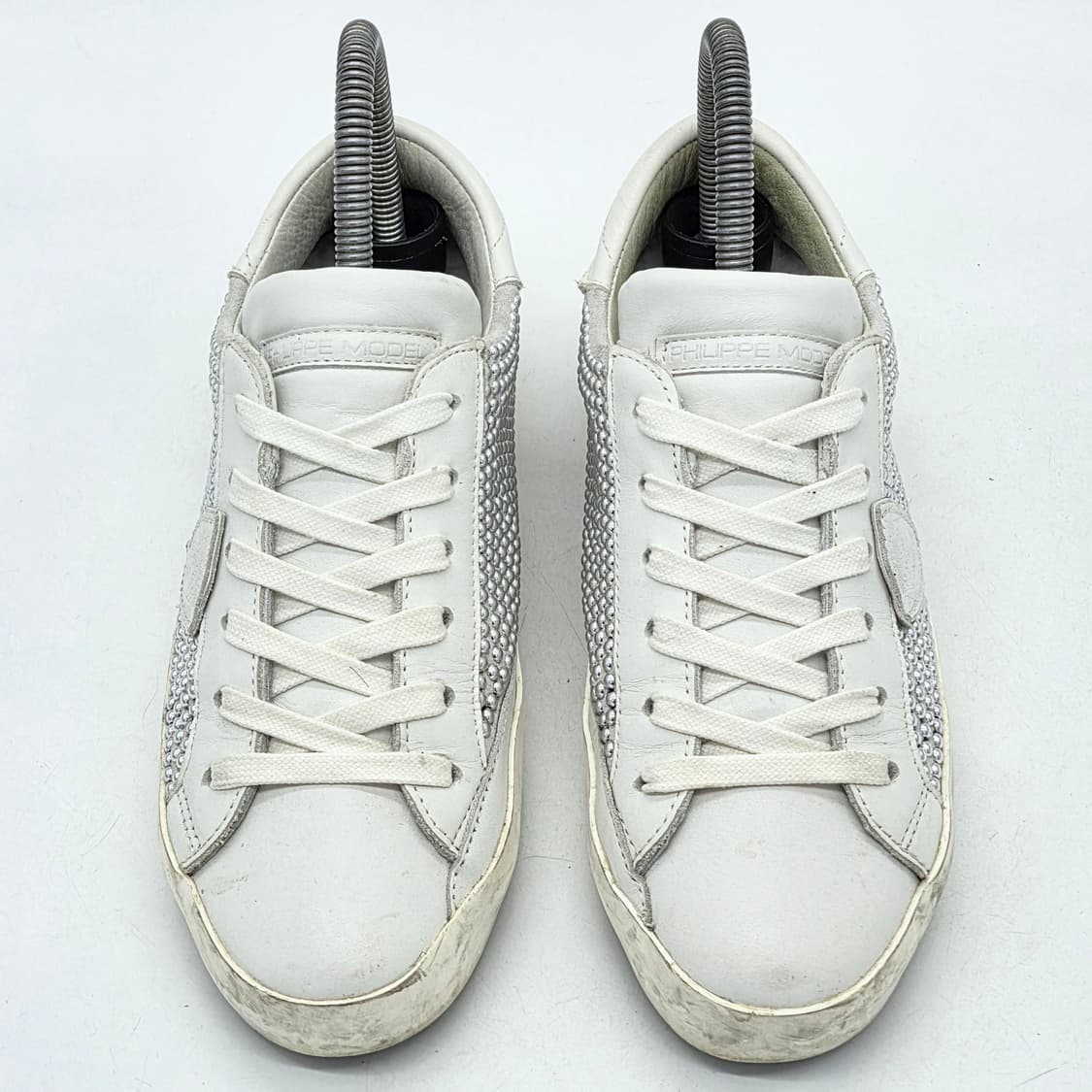 필립모델 우먼스 로우탑 스니커즈 스터드 (37) 상품이미지4