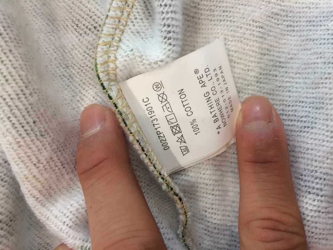 베이프 ABC 카모 샤크 후드집업 L사이즈 상품이미지8