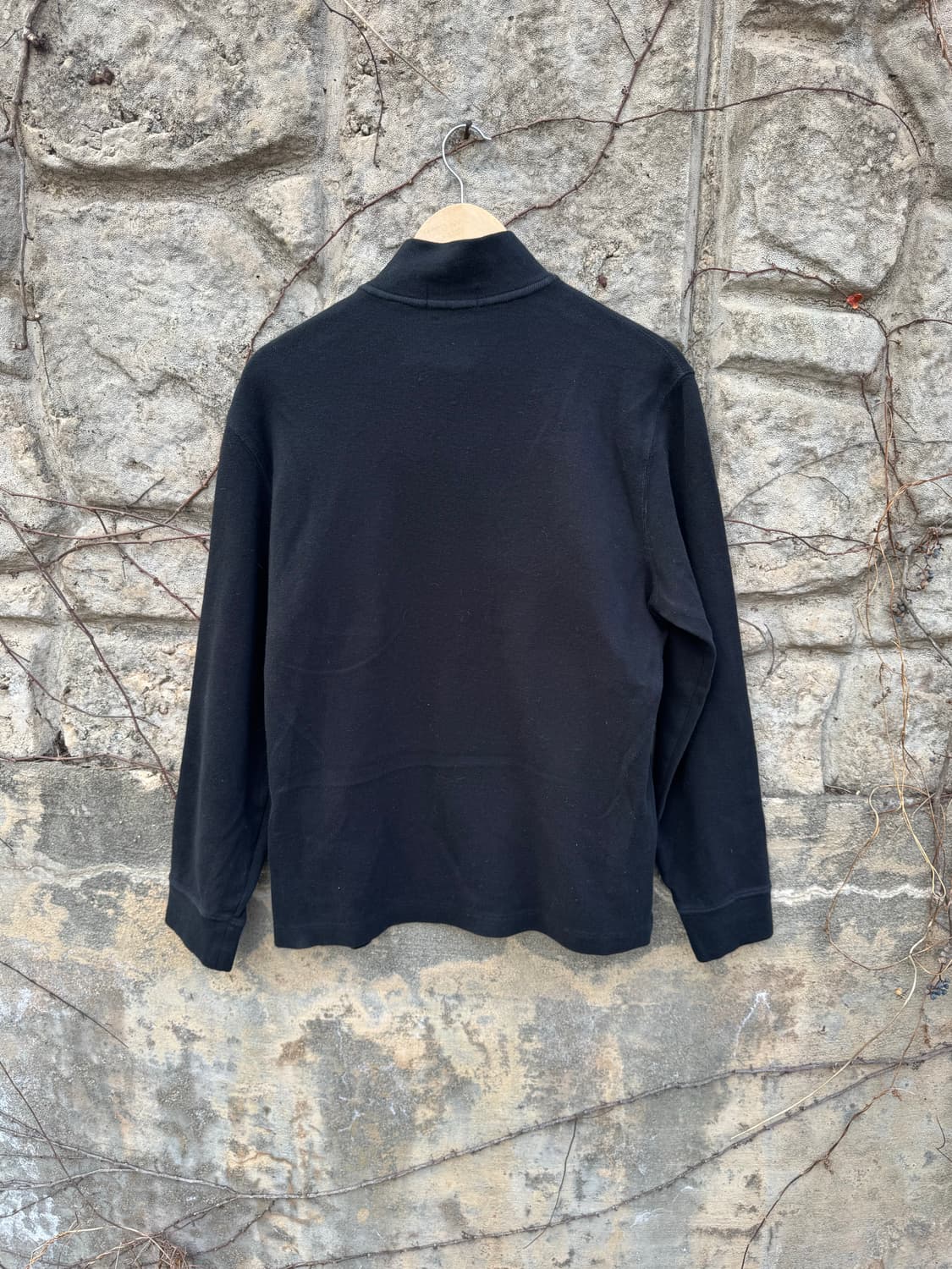폴로 랄프로렌 빈티지 하프 집업 니트 스웻 셔츠 맨투맨 블랙 상품이미지2