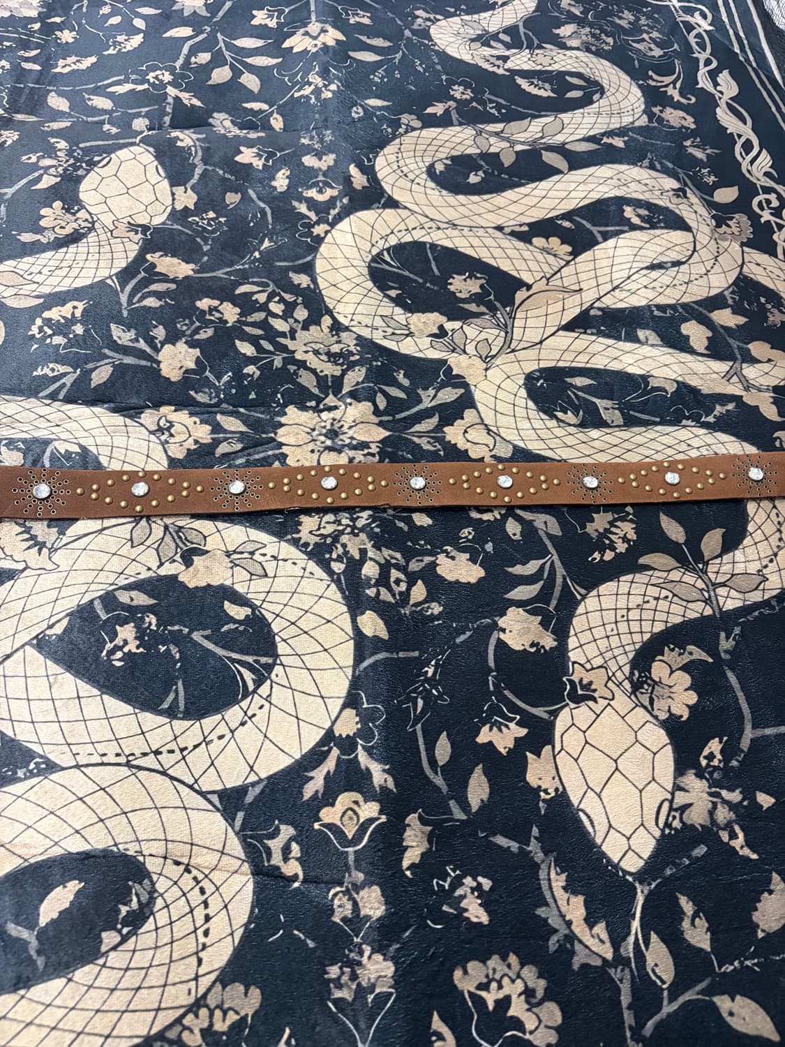 cubic studded western brown belt 상품이미지7