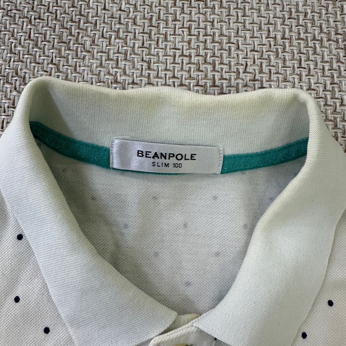 100 빈폴 도트패턴 카라 반팔티 0420D 상품이미지2