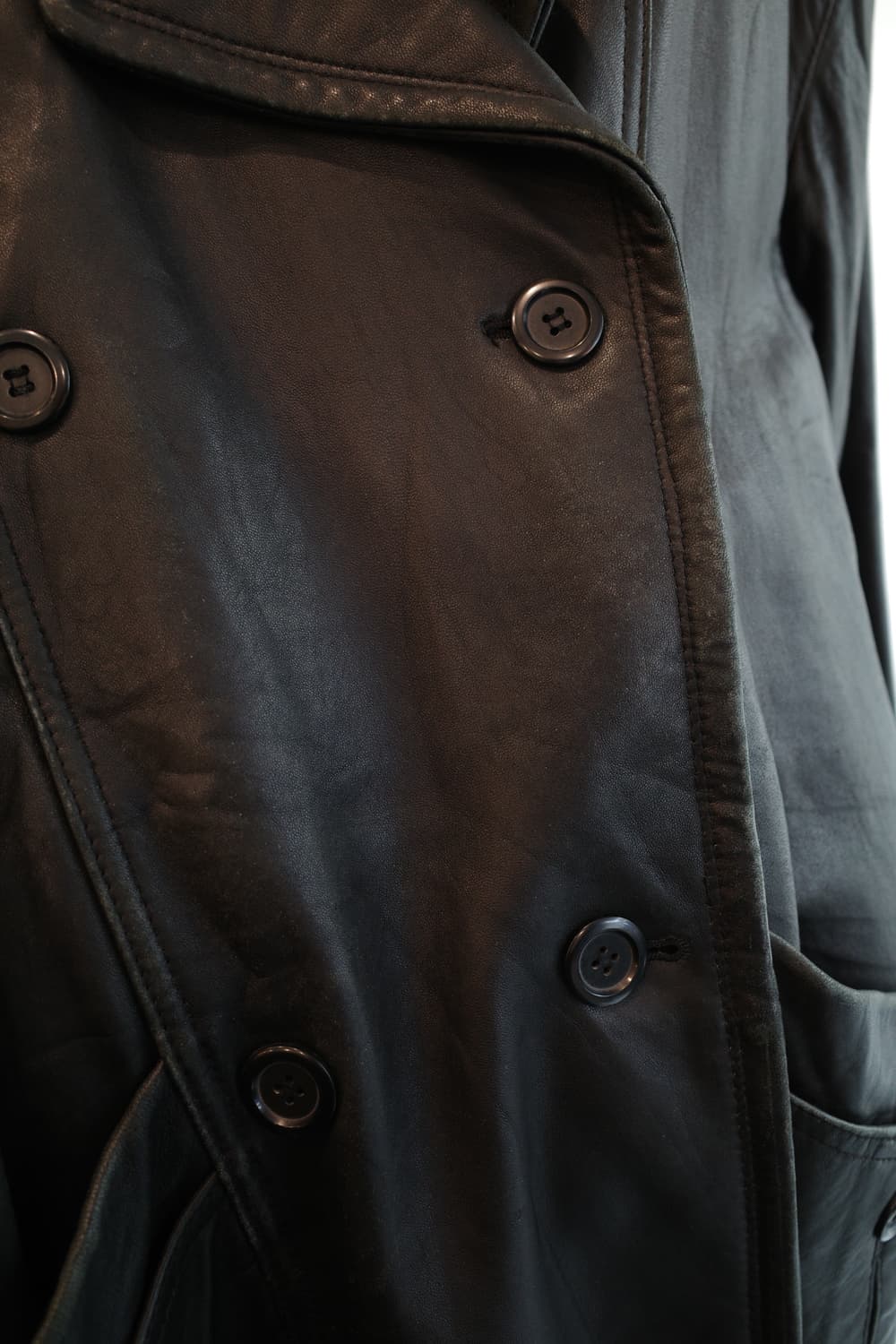 Japan brand  양가죽 더블 코트 상품이미지7