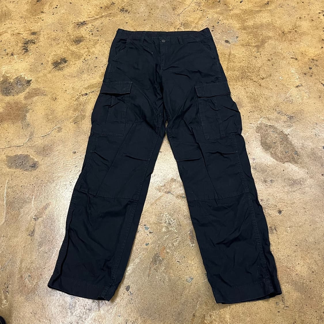 [정품/30x32] 칼하트 레귤러 카고 팬츠 블랙 b19 상품이미지2