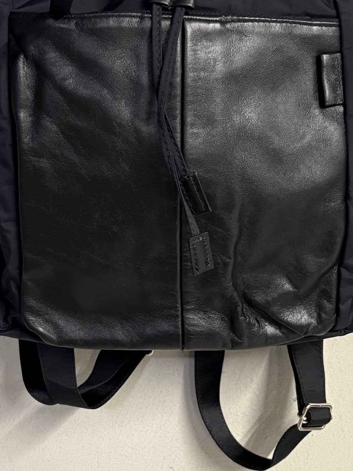 Y‘SACCS nylon & leather backpack  상품이미지4