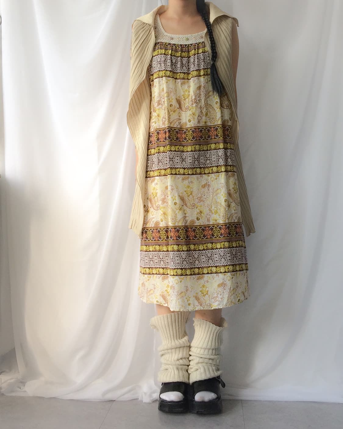 Pleats collar vest 상품이미지4