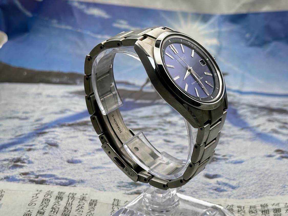 [신품급 풀박스] 세이코 브라이츠 SAGZ081 블루 선레이 전파 솔라 상품이미지5