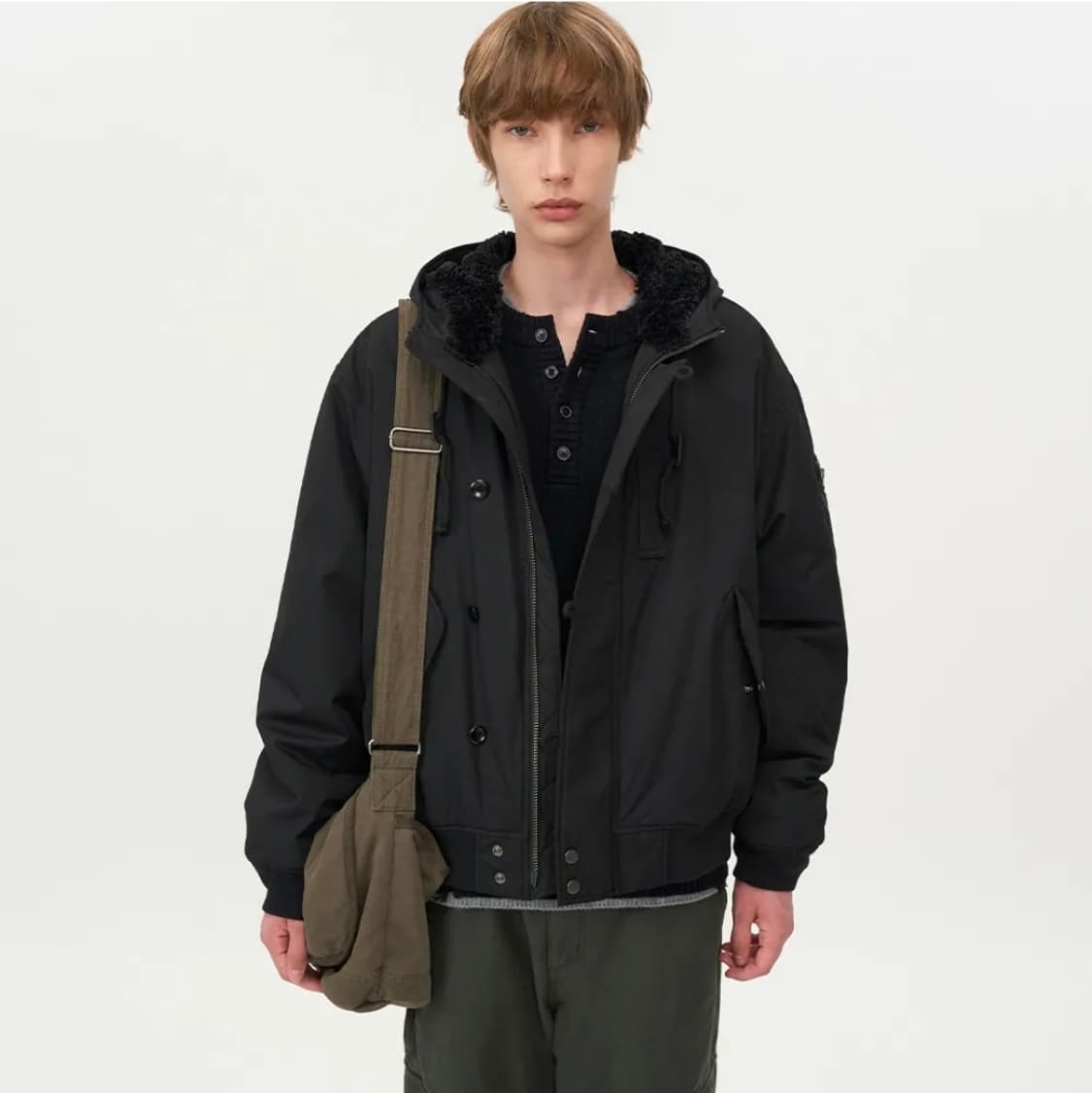 인사일런스 N-2B 파일럿파카 블랙 S 상품이미지1