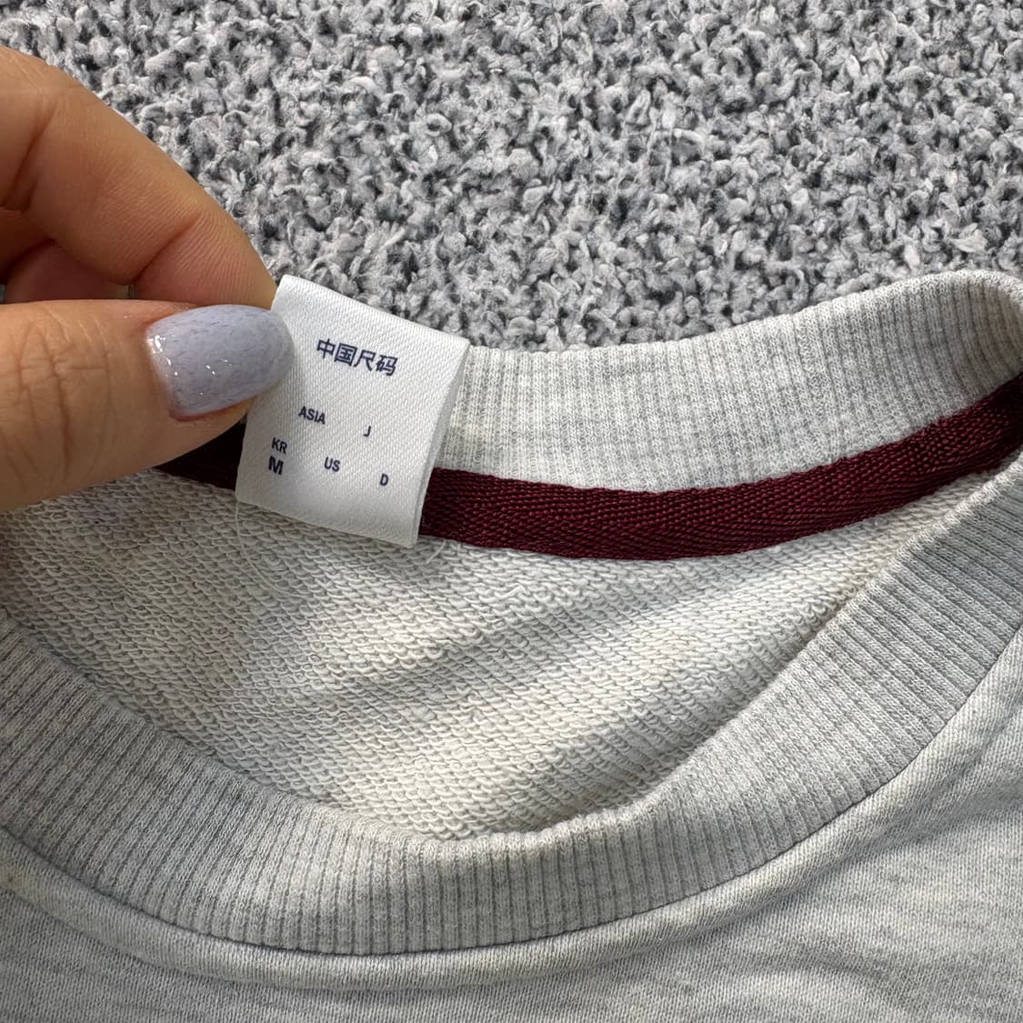 M 리복 맨투맨 긴팔티 스웻셔츠 0310J 상품이미지4