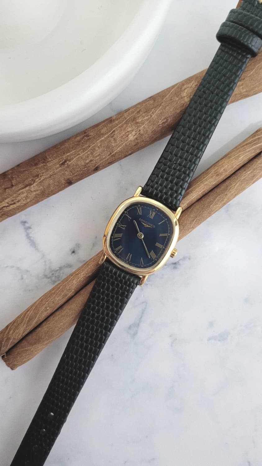 정품 론진 네이비 다이얼 쿼츠 드레스워치 상품이미지4