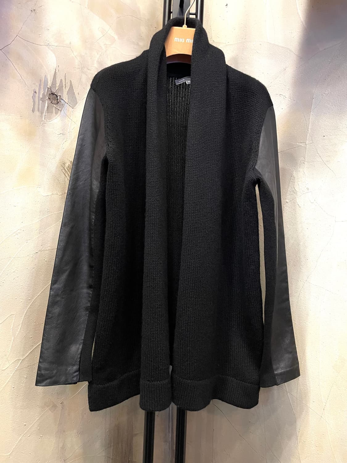 Vince 양가죽 울 숄카라 자켓, 가디건 상품이미지1