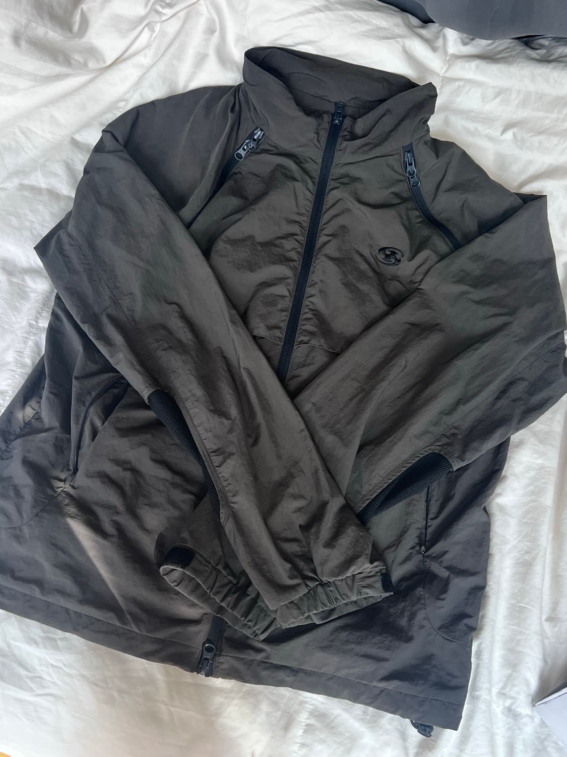 산산기어 SLASH ZIPPER JACKET [BROWN] 브라운 자켓 상품이미지2