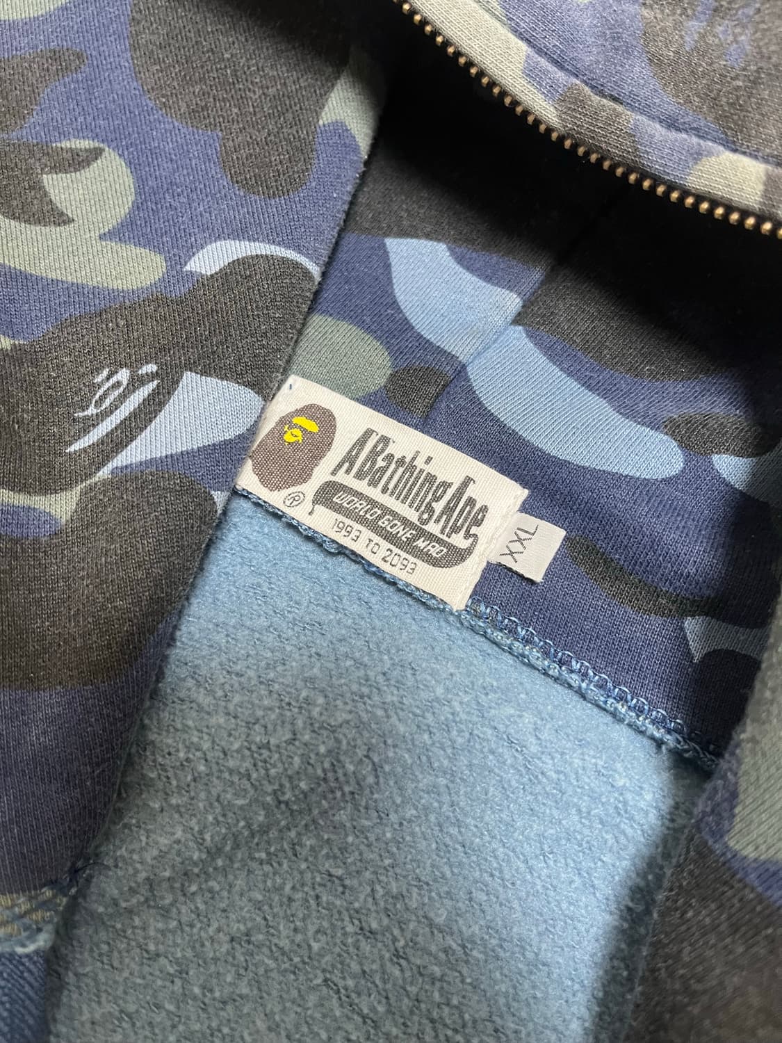 베이프 카모 후드집업 상품이미지3