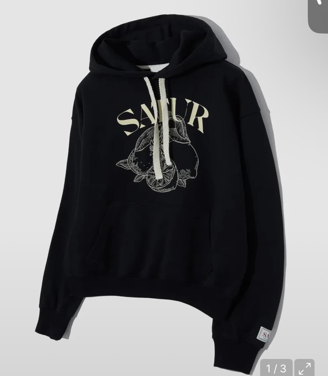 카프리 시트론 드로잉 그래픽 후드 티셔츠 클래식 블랙 M 상품이미지1