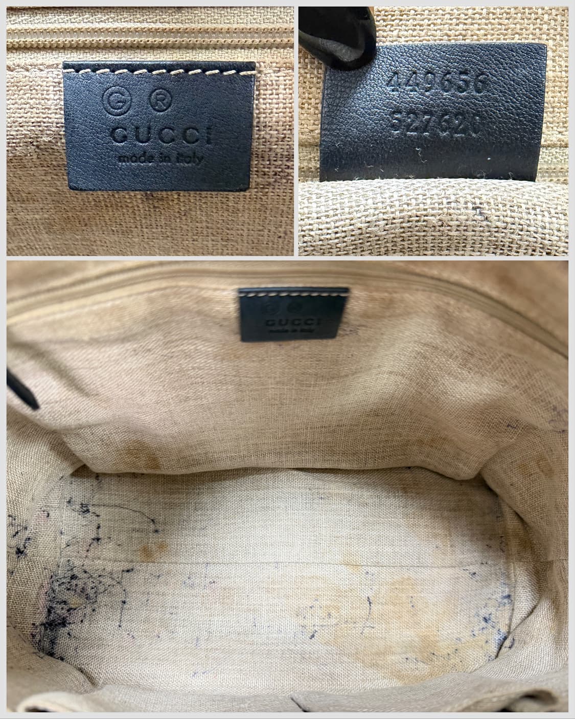 구찌 마이크로 시마 레더 토트백 상품이미지7