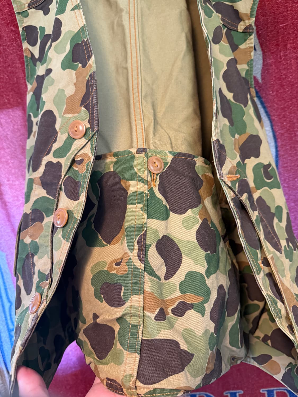 더블알엘 RRL Duck Hunter Camo Vest XL 상품이미지5