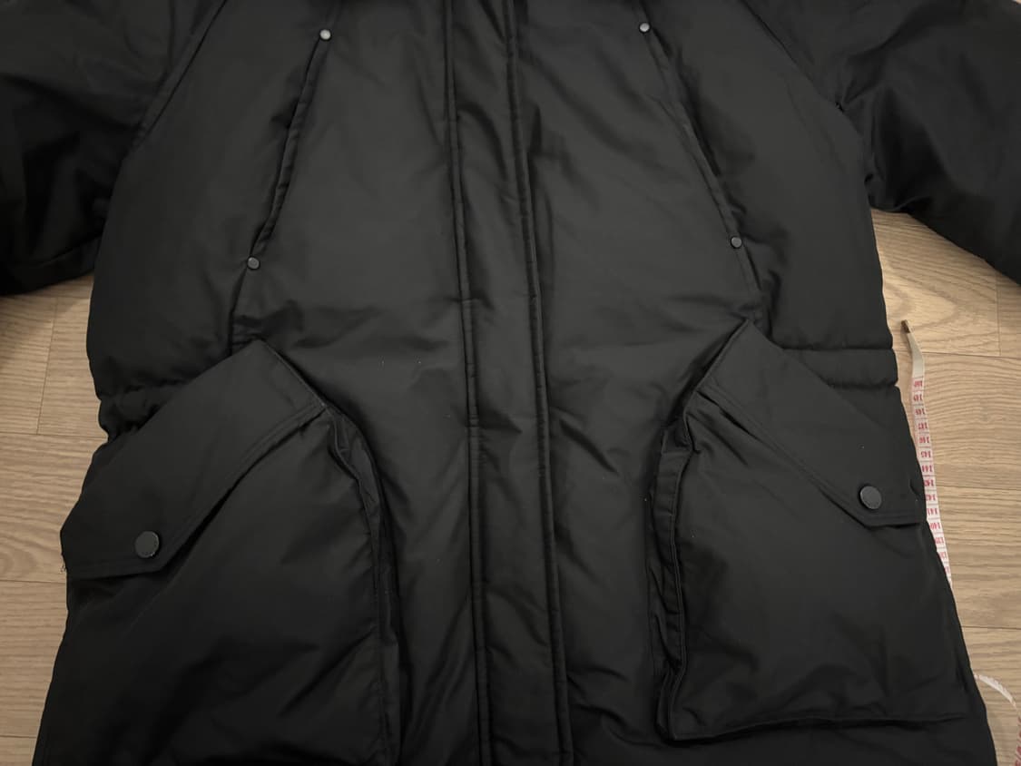 에고이스트 구스다운 사가퍼 야상 스트링 중기장 패딩 66 상품이미지5