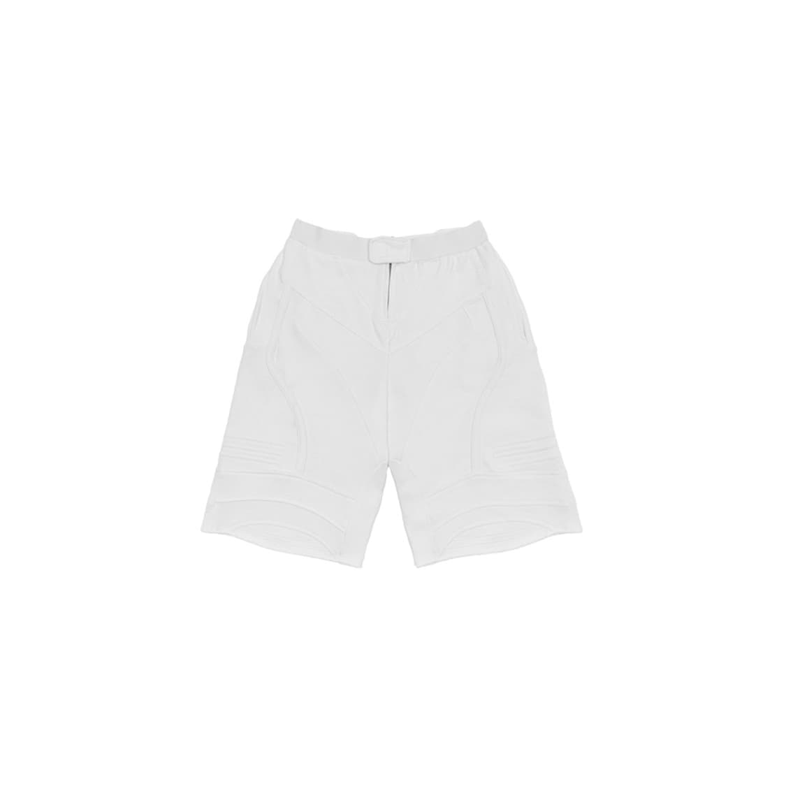 BIKER BANDING SWEAT SHORT IN WHITE 상품이미지5