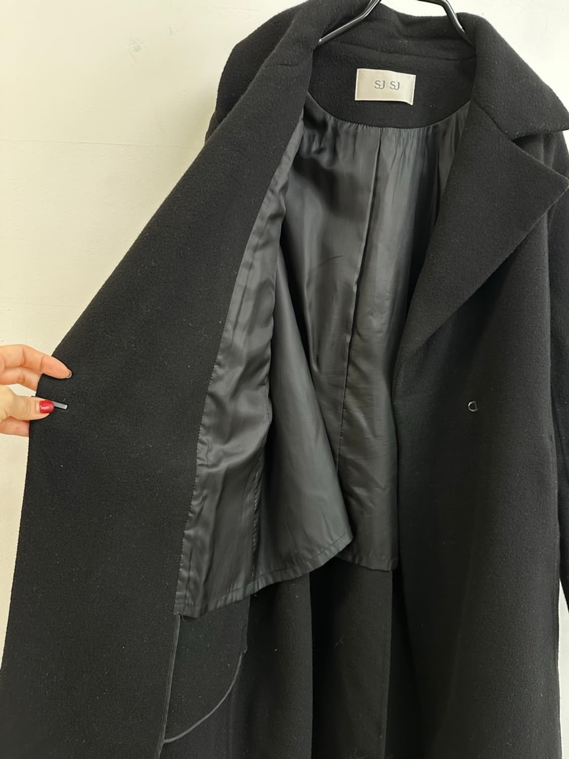 한섬 sjsj 캐시미어 블랜딩 양모 코트 상품이미지9