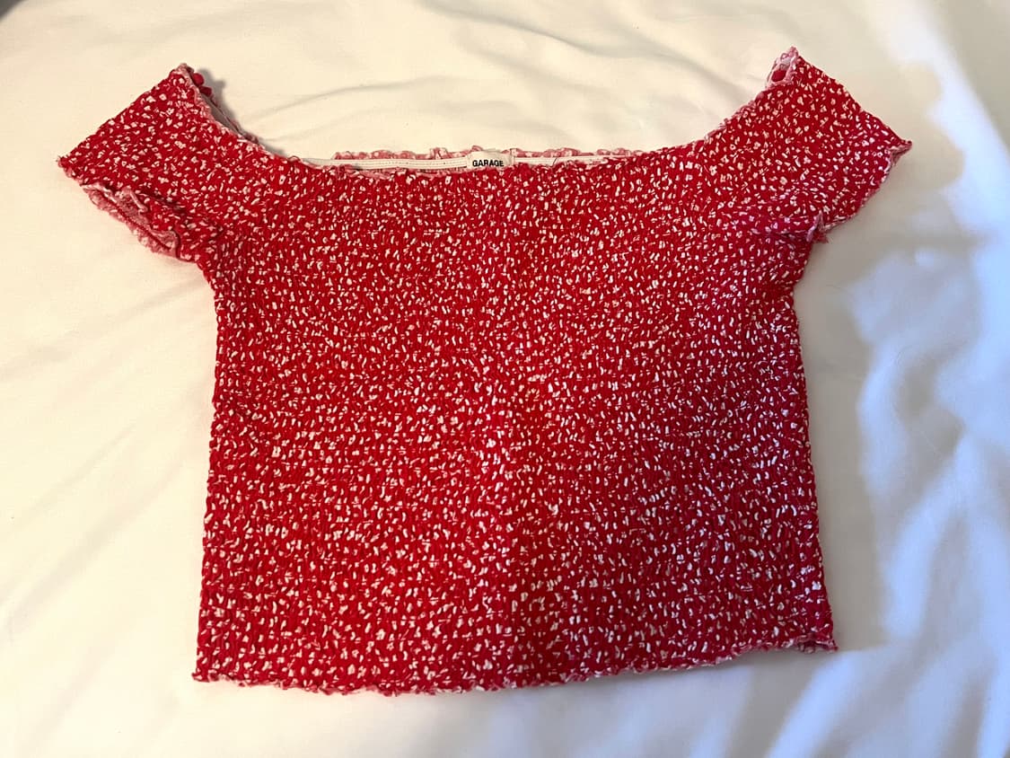 Garage 브랜디멜빌 반팔 오프숄더 탑 상품이미지2