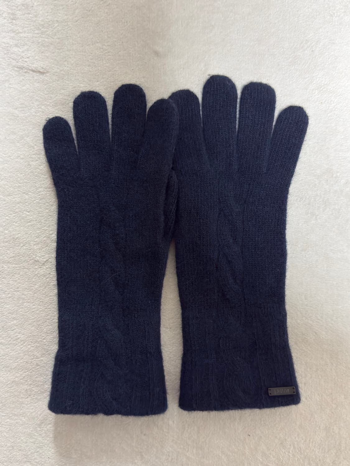 제이리움 울 캐시미어 장갑: 네이비 상품이미지1