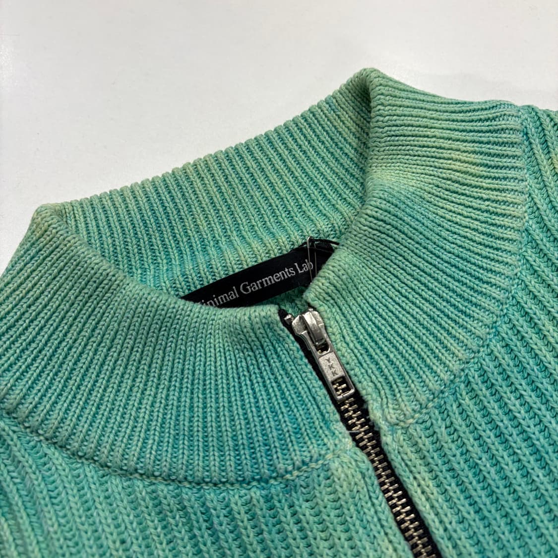 [M] MMLG 엠엠엘지 타이다이 니트 집업 그린 B936 상품이미지4