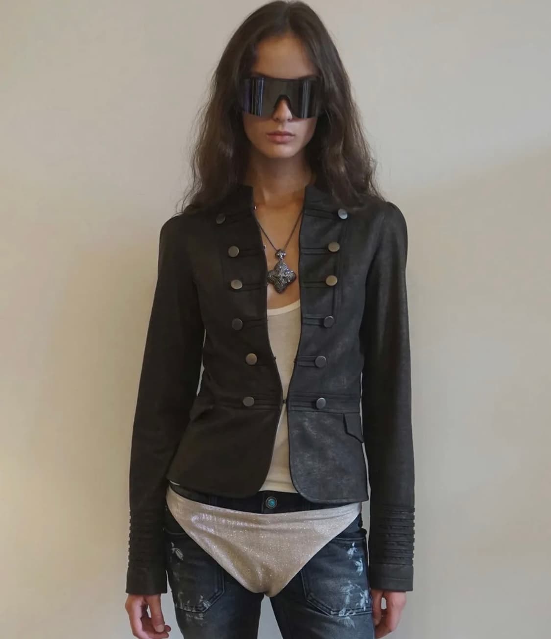 스컬프터 나폴레옹 자켓 [카키] 상품이미지1