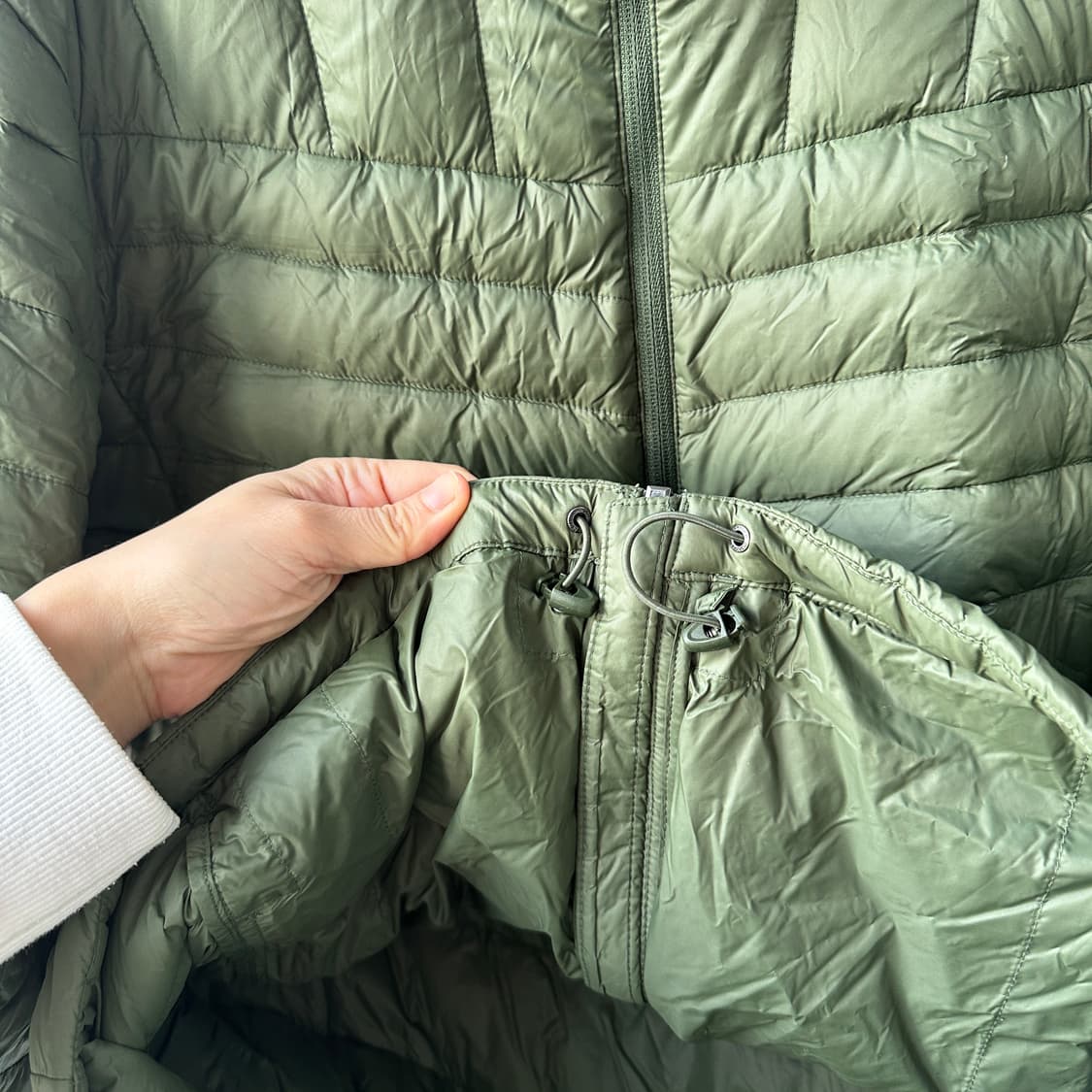 몽벨 경량 다운 자켓 카키 100(L) 상품이미지6