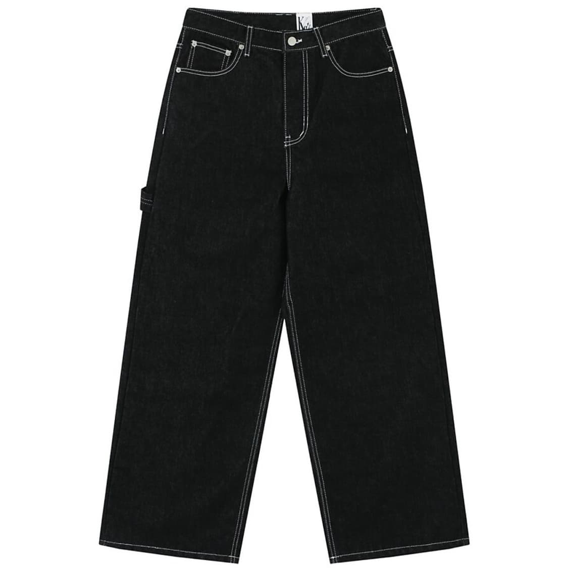 카시코 논페이드 데님 블랙 상품이미지2