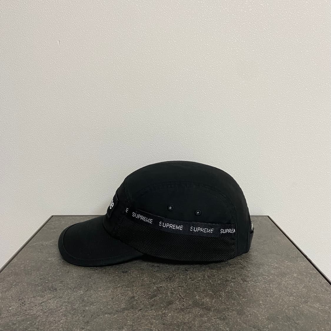 (OS) 슈프림 박스로고 캠프캡 모자 23FW 메쉬 포켓 블랙 상품이미지2