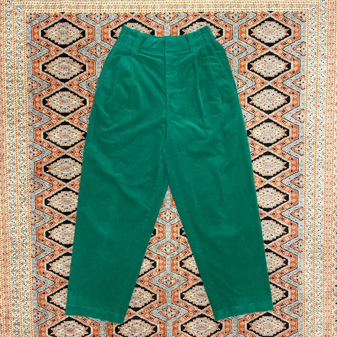 유니클로 마르니 그린 코듀로이 밴딩팬츠 여성S 상품이미지1