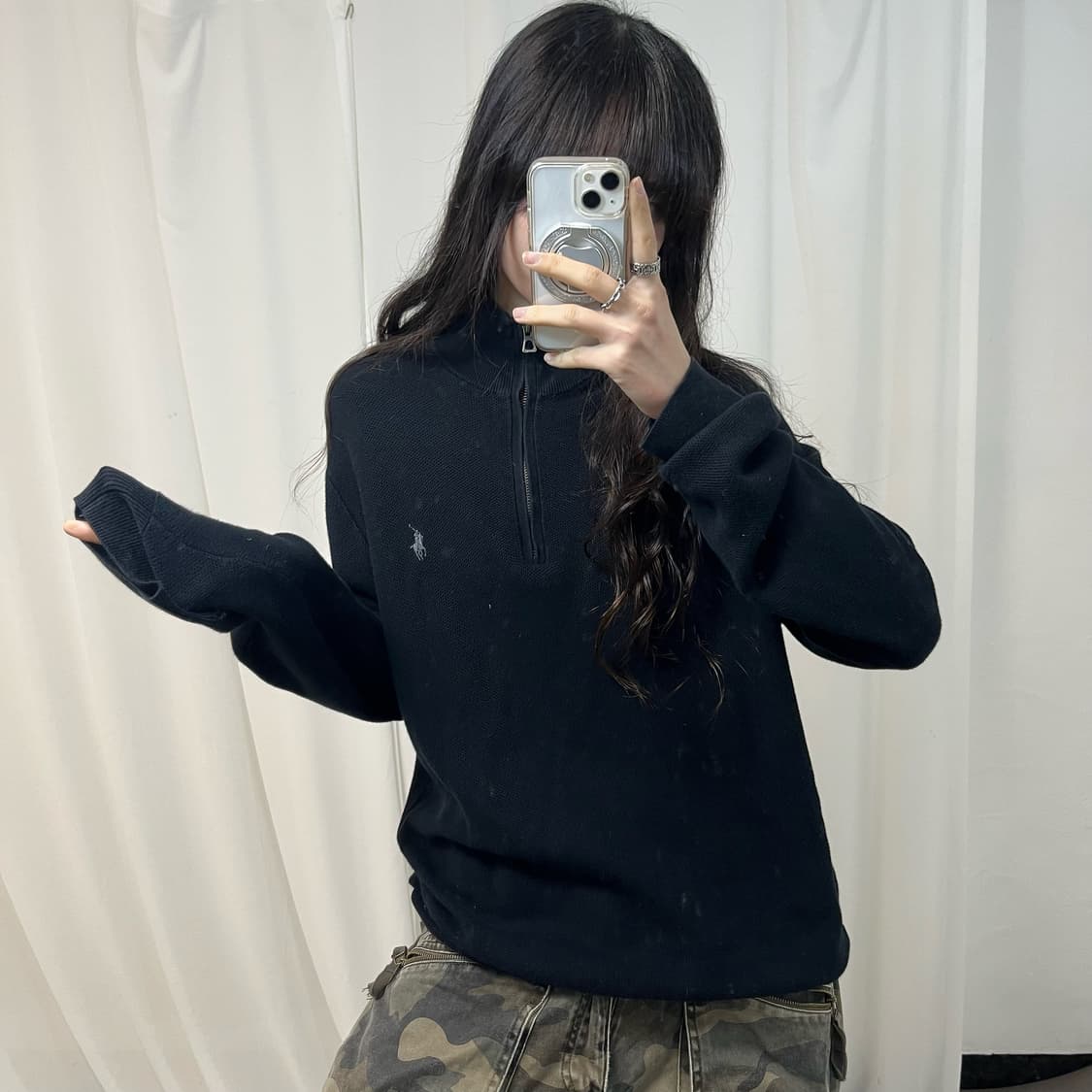 Polo Black Half-zip Knit 상품이미지2