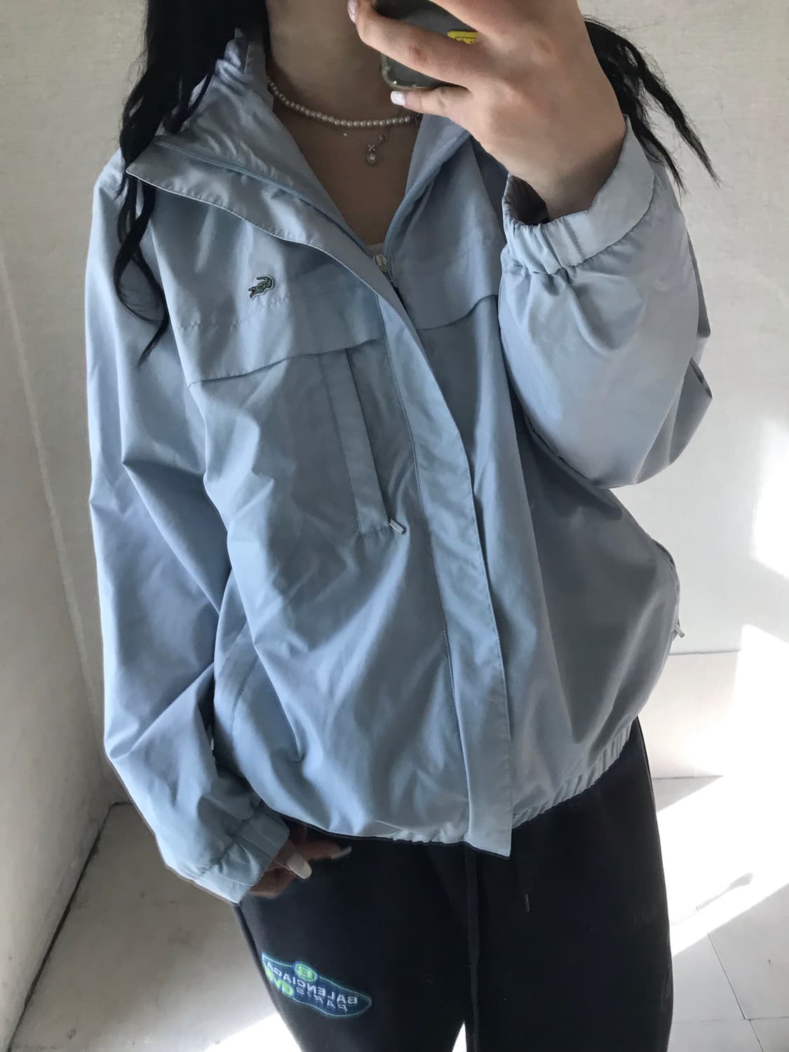 라코스테 연하늘 블루종 자켓 상품이미지4