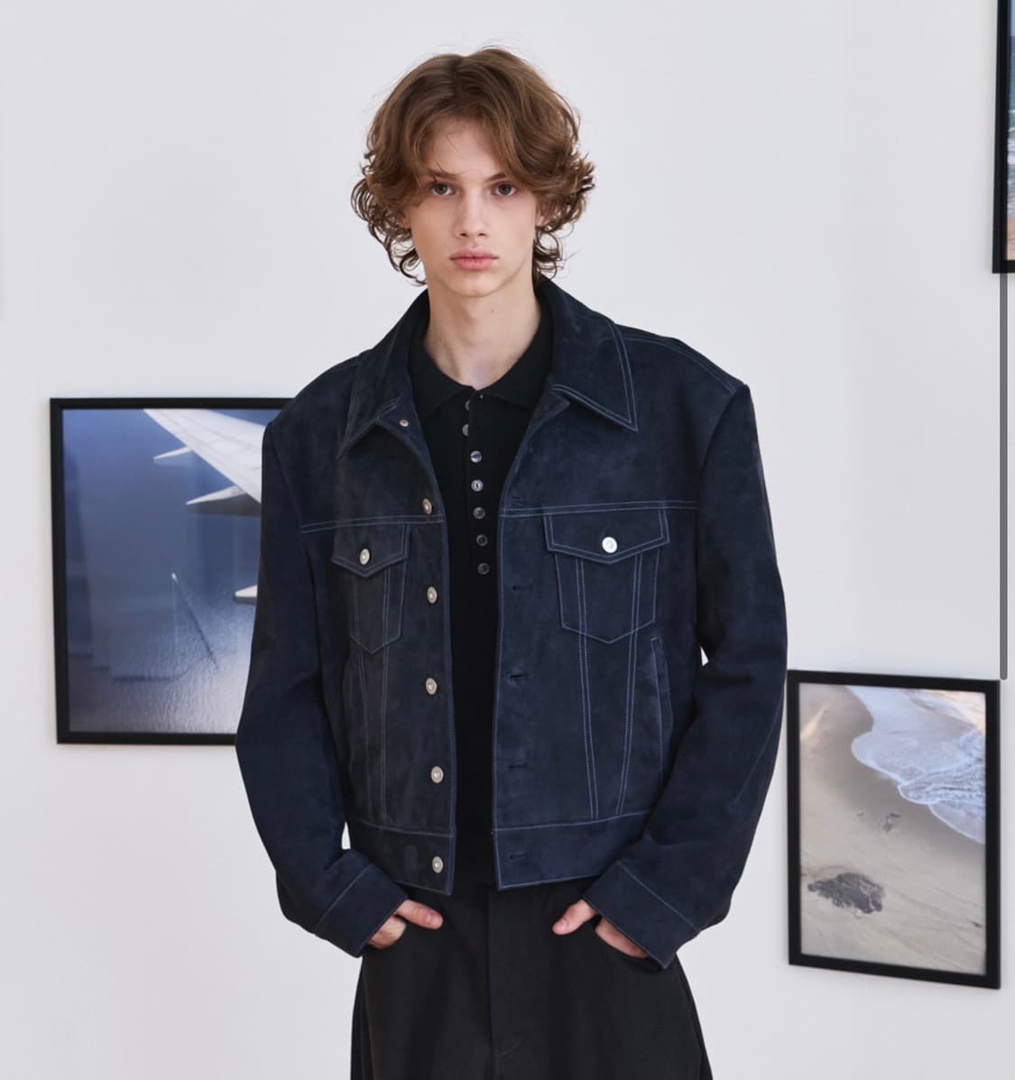 웨이비니스 스웨이드 트러커 자켓 그래파이트 2사이즈 상품이미지1